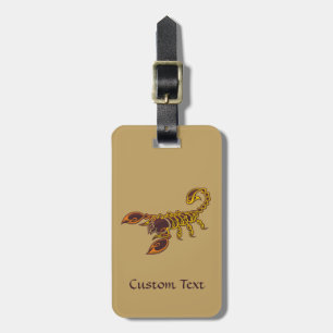 Celtic Knot Scorpion Bagagelabel