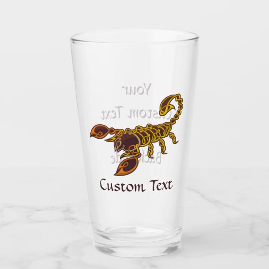 Celtic Knot Scorpion Glas (Voorkant)