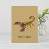 Celtic Knot Scorpion Kaart (Staand voorkant)