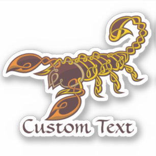Celtic Knot Scorpion Sticker