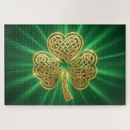 Celtic Knot Shamrock Jigsaw Puzzle Legpuzzel