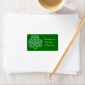 Celtic Knot Shamrock Label (Insitu)