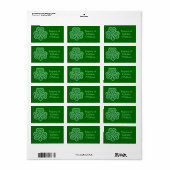 Celtic Knot Shamrock Label (Full Sheet)