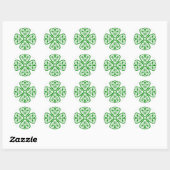 Celtic Knot Shamrock Ronde Sticker (Vel)