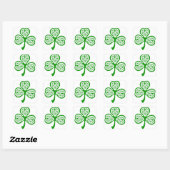 Celtic Knot Shamrock Vierkante Sticker (Vel)