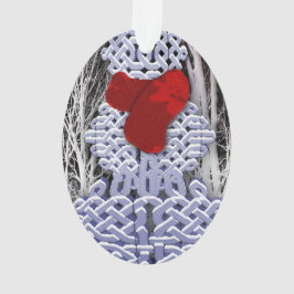 Celtic Knot Snowman Ornament