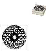 celtic knot sphere art stamp 	rubberstempel (Gestempeld)