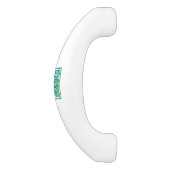 Celtic Knot - Square Blue Green Keramische Kastgreep (Zijkant)