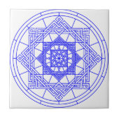 Celtic Knot Star Pattern Tile Tegeltje (Voorkant)