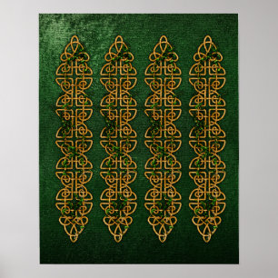 Celtic Knot Strips Poster