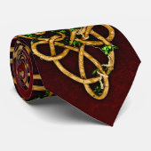 Celtic Knot Strips Stropdas (Opgerold)
