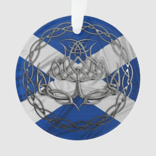 Celtic Knot Thistle Ornament