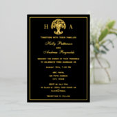Celtic Knot Tree of Life Wedding Foil Invitation (Debout devant)