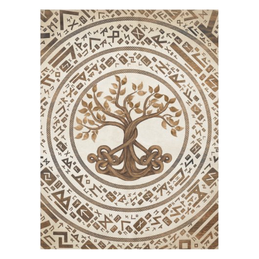 Celtic Knot Tree of life -Yggdrasil Tafelkleed (Voorkant)