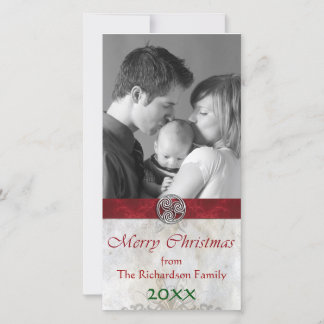 Celtic Knot Triskelion Kerstfoto Feestdagenkaart