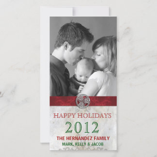 Celtic Knot Triskelion Kerstfoto Feestdagenkaart