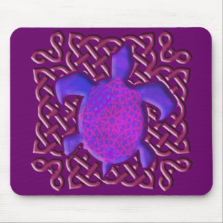 Celtic Knot Turtle (Paars) Mousepad Muismat