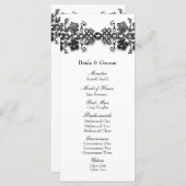 Celtic Knot Twining Vines Programme de mariage (Devant / Derrière)