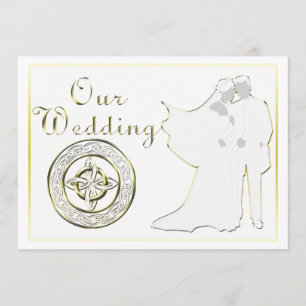 Celtic Knot Wedding Invitation Set Kaart