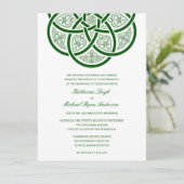Celtic Knot Wedding Invitations Kaart (Staand voorkant)