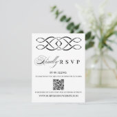 Celtic Knot Wedding RSVP Card (Debout devant)