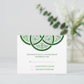 Celtic Knot Wedding RSVP-kaarten RSVP Kaartje (Staand voorkant)