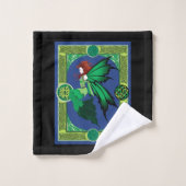 Celtic Knot Work Green Fairy (Gant de toilette)