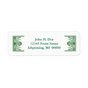 Celtic Knots Border Lijst Return Address Labels