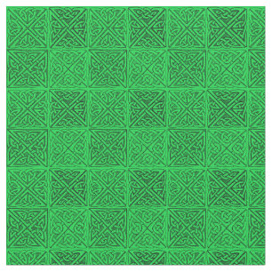 Celtic Knots Dark Green FIne Stof