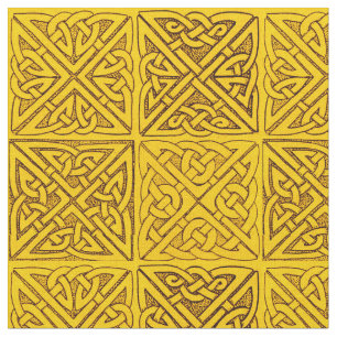 Celtic Knots in Gold Stof