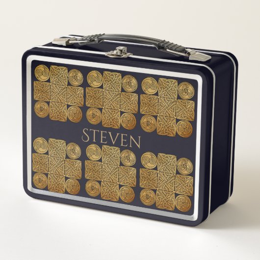 Celtic Knotwork Cross - gepersonaliseerd (Voorkant)