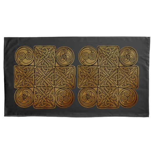 Celtic Knotwork Cross Kussensloop (Voorkant-Links)