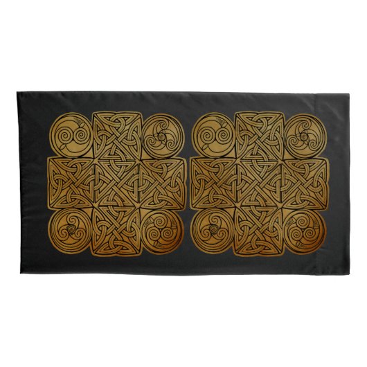 Celtic Knotwork Cross Kussensloop (Achterkant-Rechts)