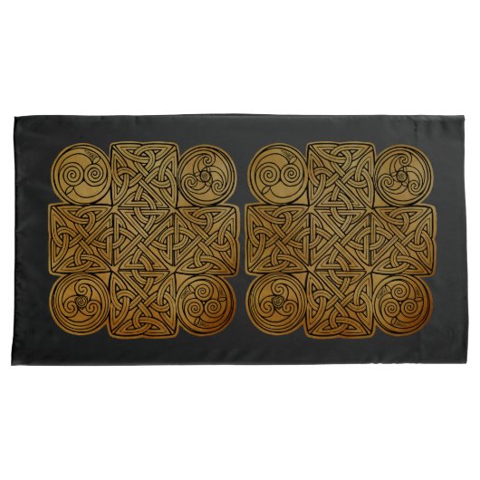 Celtic Knotwork Cross Kussensloop (Voorkant-Rechts)