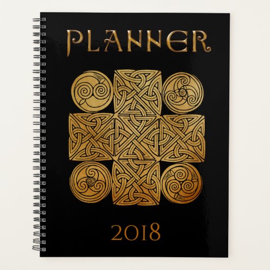 Celtic Knotwork Cross Planner (Voorkant)
