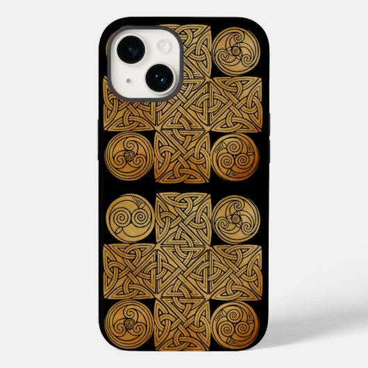 Céltic Knotwork Cross Speck iPhone 13 Coque (Verso)