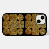Céltic Knotwork Cross Speck iPhone 13 Coque (Verso (horizontal))
