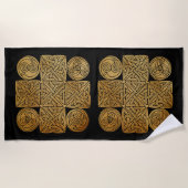 Celtic Knotwork Cross Strandlaken (Voorkant)