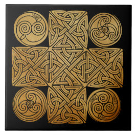 Celtic Knotwork Cross Tegeltje
