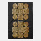 Celtic Knotwork Cross Theedoek (Verticaal)