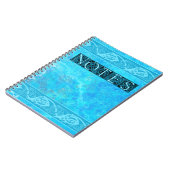 Celtic Knotwork Fish in Blue Notitieboek (Linkerzijde)