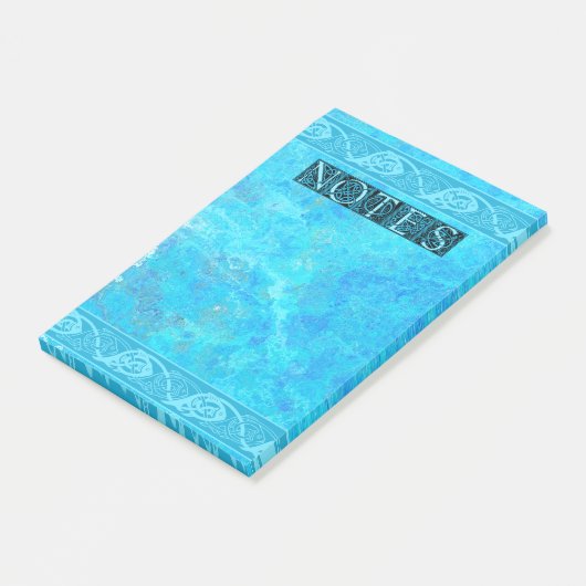 Celtic Knotwork Fish in Blue  Post-it® Notes (Schuin)
