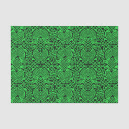 Celtic Knotwork in Green en Black Tissuepapier