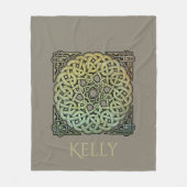 Celtic Knotwork Mandala Gepersonaliseerd Fleece Deken (Voorkant)