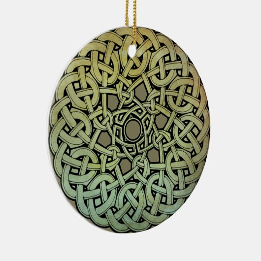 Celtic Knotwork Mandala Keramisch Ornament (Rechts)