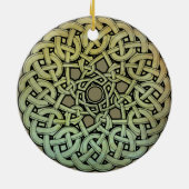 Celtic Knotwork Mandala Keramisch Ornament (Achterkant)
