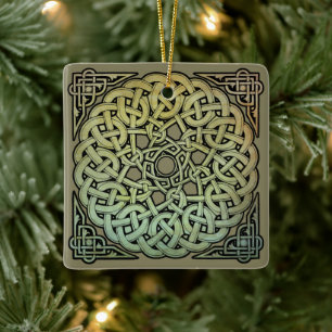 Celtic Knotwork Mandala Keramisch Ornament