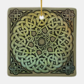 Celtic Knotwork Mandala Keramisch Ornament (Achterkant)