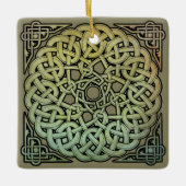 Celtic Knotwork Mandala Keramisch Ornament (Voorkant)