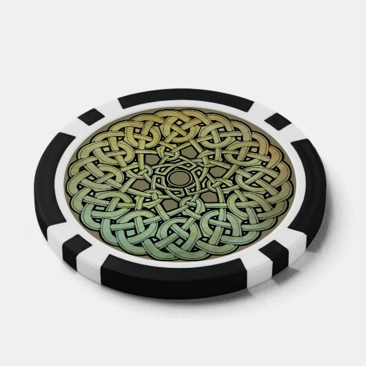 Celtic Knotwork Mandala Poker Chips (Enkel)